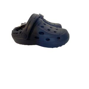 Berkley and Jensen Navy Blue Kids Lined Clogs Size 10